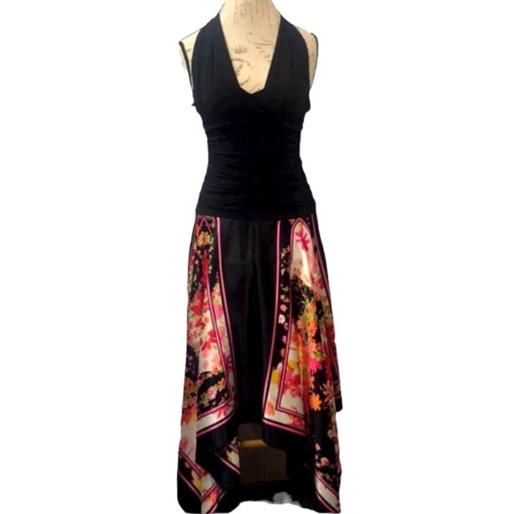 AGB👗Halter-top Asymmetrical Dress Size 6 - Picture 1 of 6
